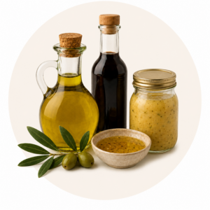 Aceites, vinagres y aderezos